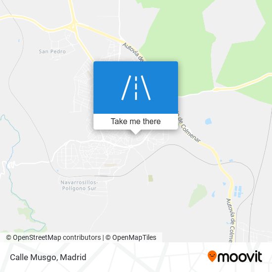 Calle Musgo map