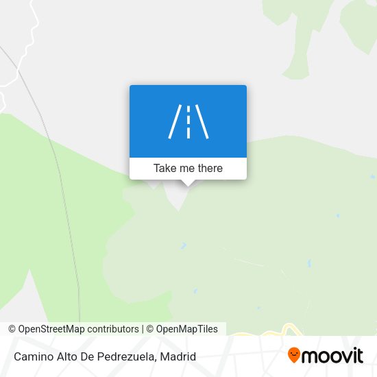 Camino Alto De Pedrezuela map