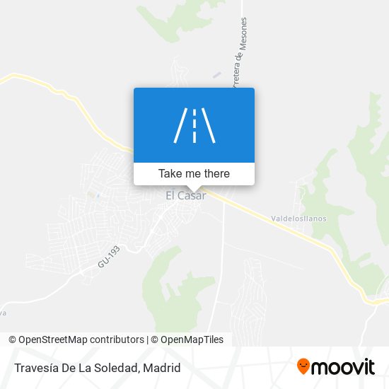 Travesía De La Soledad map