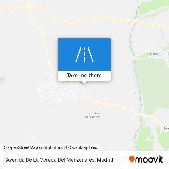 Avenida De La Vereda Del Manzanares map