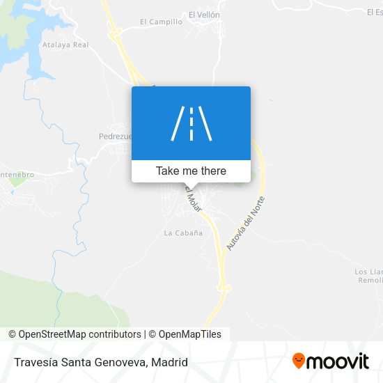 Travesía Santa Genoveva map