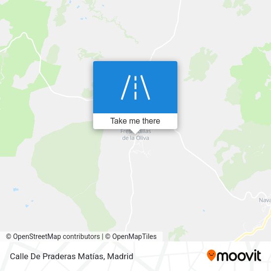 Calle De Praderas Matías map