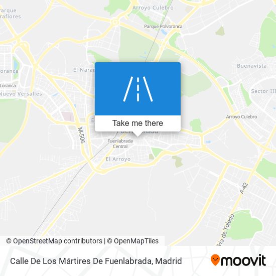 mapa Calle De Los Mártires De Fuenlabrada