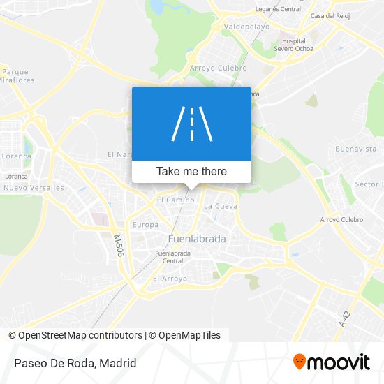 Paseo De Roda map