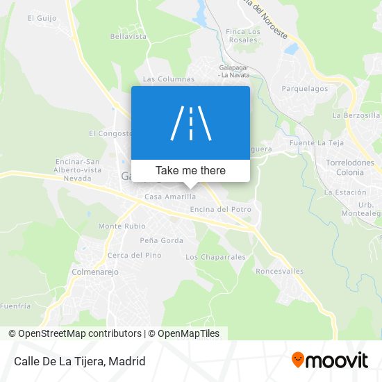 mapa Calle De La Tijera