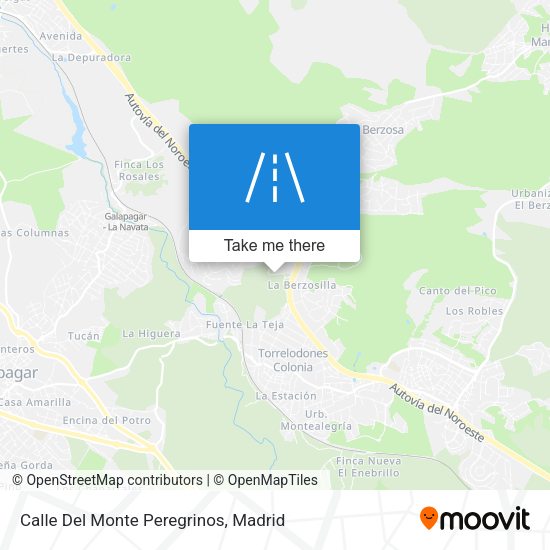 Calle Del Monte Peregrinos map