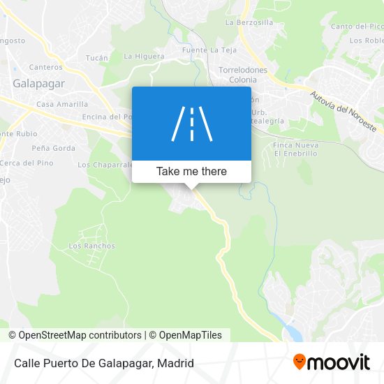 Calle Puerto De Galapagar map