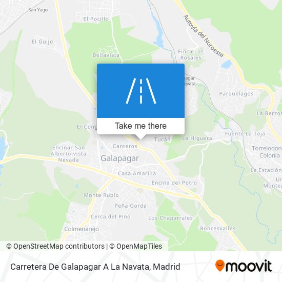 Carretera De Galapagar A La Navata map