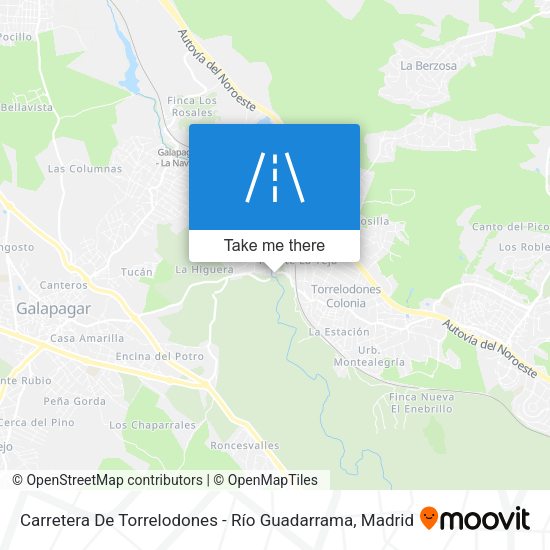 Carretera De Torrelodones - Río Guadarrama map