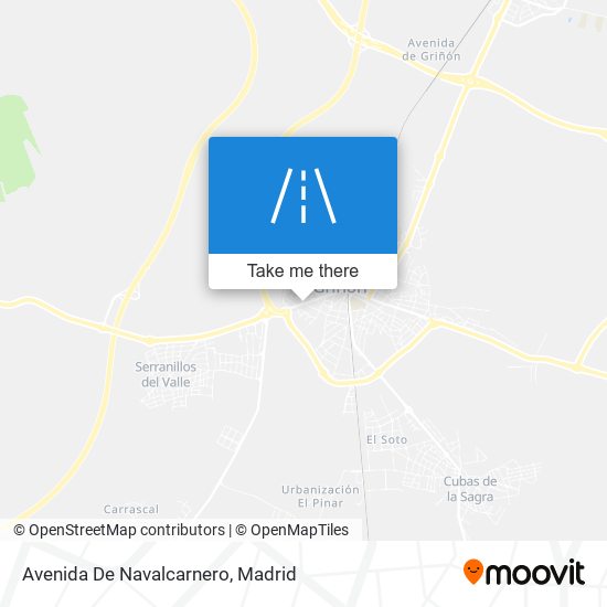 mapa Avenida De Navalcarnero