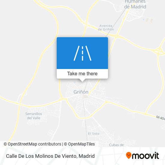 mapa Calle De Los Molinos De Viento