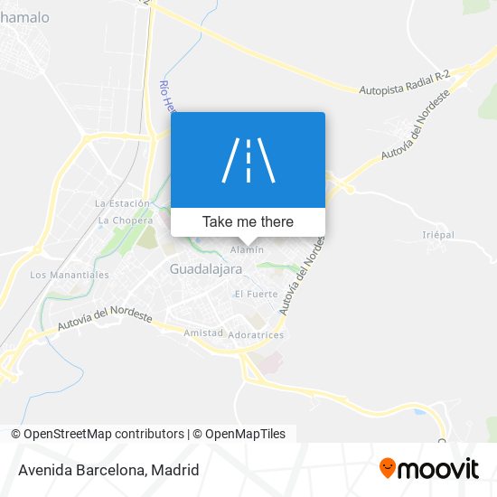 mapa Avenida Barcelona