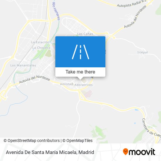 mapa Avenida De Santa María Micaela