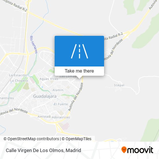 mapa Calle Virgen De Los Olmos