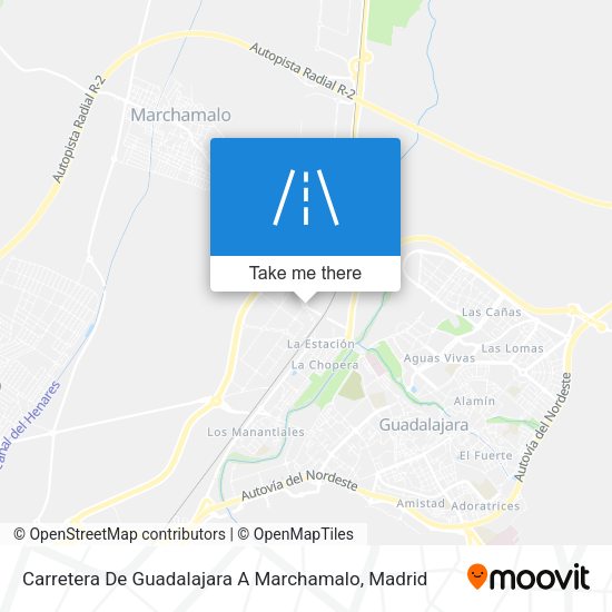 Carretera De Guadalajara A Marchamalo map
