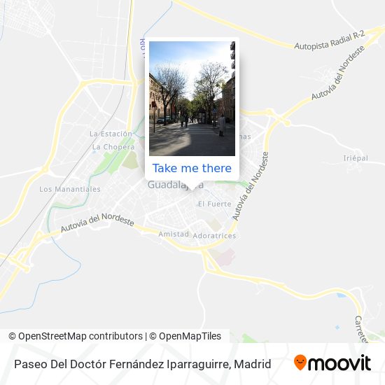 mapa Paseo Del Doctór Fernández Iparraguirre