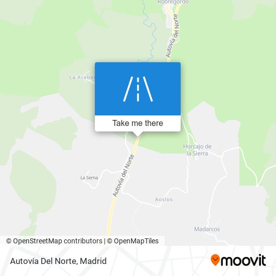 Autovía Del Norte map