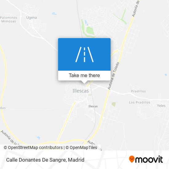 mapa Calle Donantes De Sangre