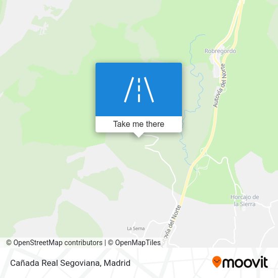 Cañada Real Segoviana map