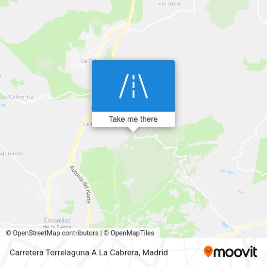 Carretera Torrelaguna A La Cabrera map