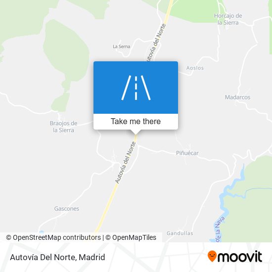 Autovía Del Norte map