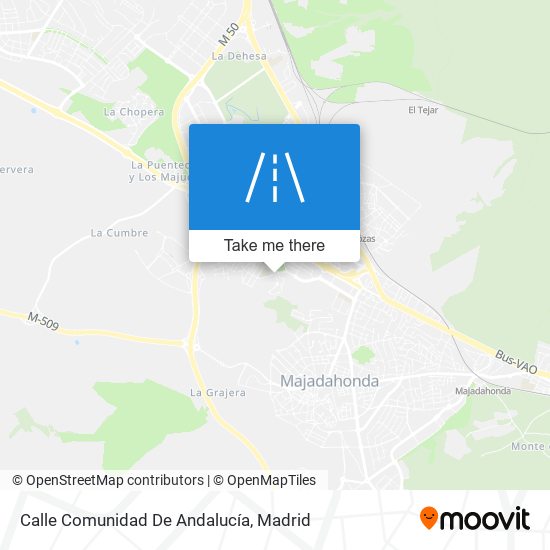 mapa Calle Comunidad De Andalucía