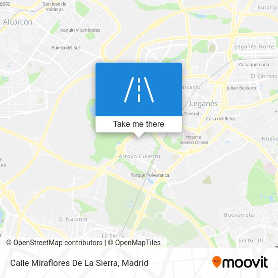 Calle Miraflores De La Sierra map