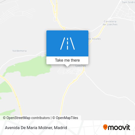 Avenida De María Moliner map