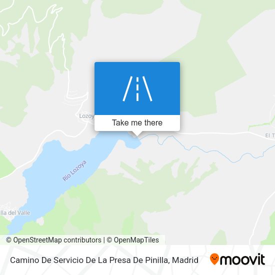 Camino De Servicio De La Presa De Pinilla map