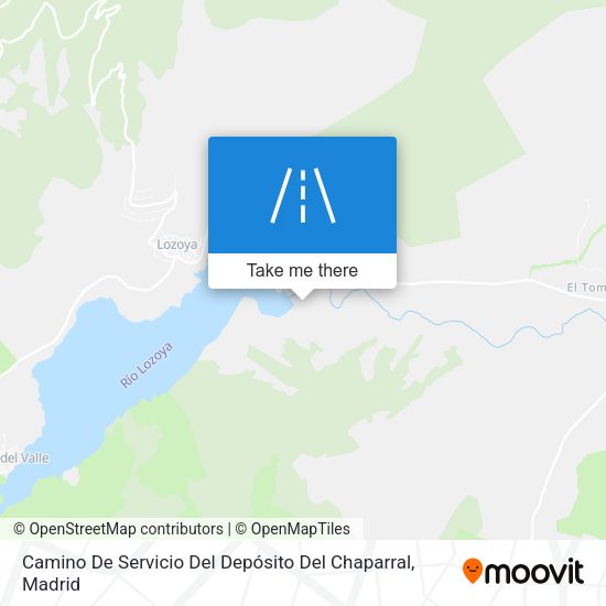 Camino De Servicio Del Depósito Del Chaparral map