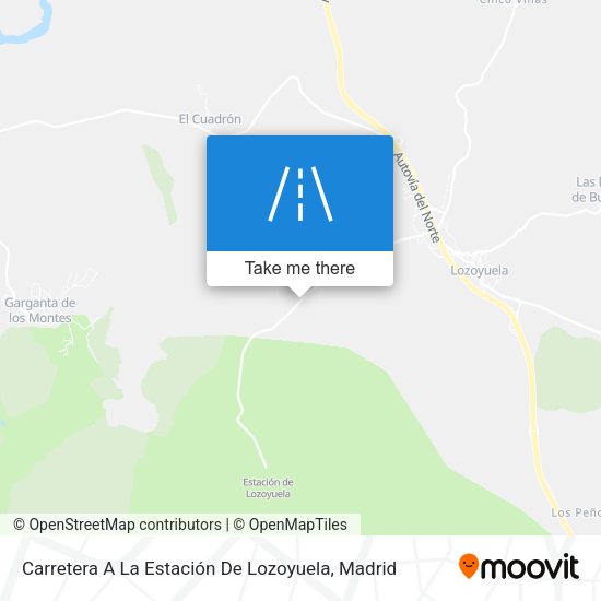 Carretera A La Estación De Lozoyuela map