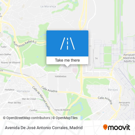 mapa Avenida De José Antonio Corrales