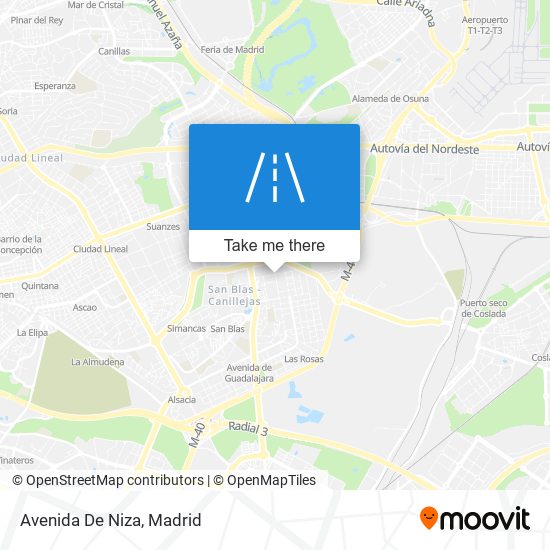 Avenida De Niza map