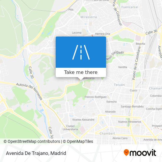 mapa Avenida De Trajano