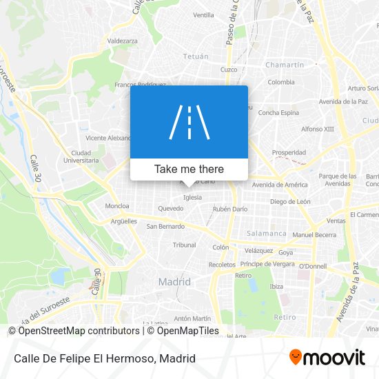 Calle De Felipe El Hermoso map