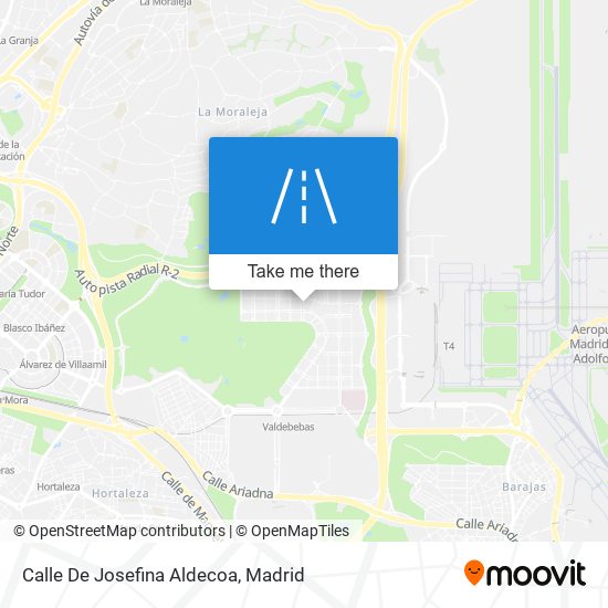 mapa Calle De Josefina Aldecoa