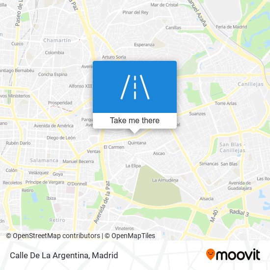 mapa Calle De La Argentina