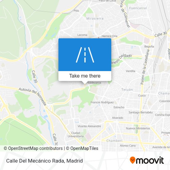 Calle Del Mecánico Rada map
