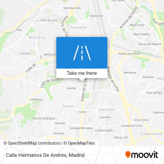 Calle Hermanos De Andrés map