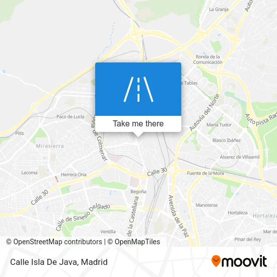 mapa Calle Isla De Java