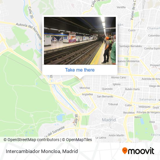 Intercambiador Moncloa map