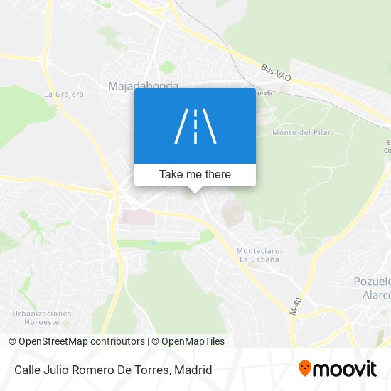 mapa Calle Julio Romero De Torres