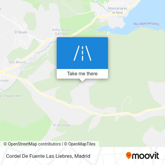 Cordel De Fuente Las Liebres map