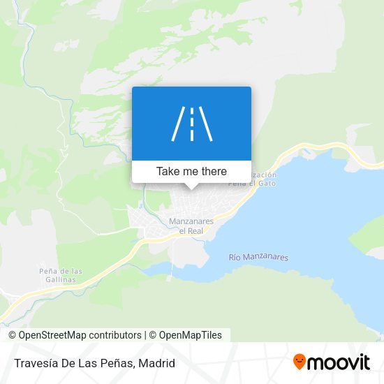Travesía De Las Peñas map