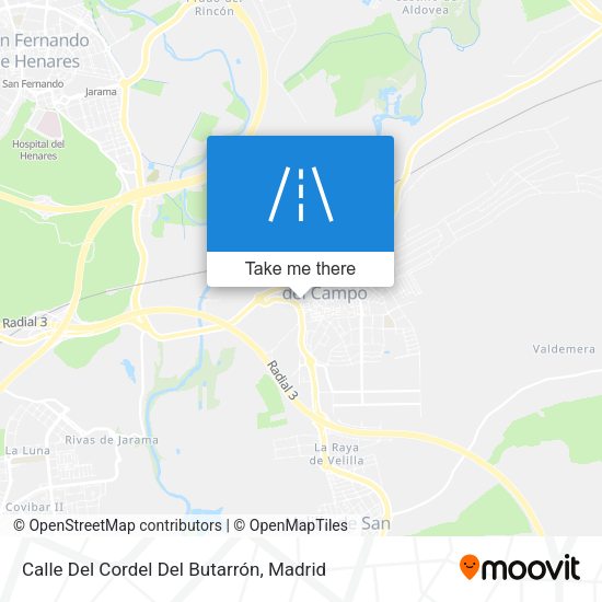 Calle Del Cordel Del Butarrón map