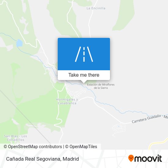 Cañada Real Segoviana map