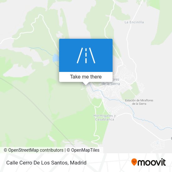 Calle Cerro De Los Santos map