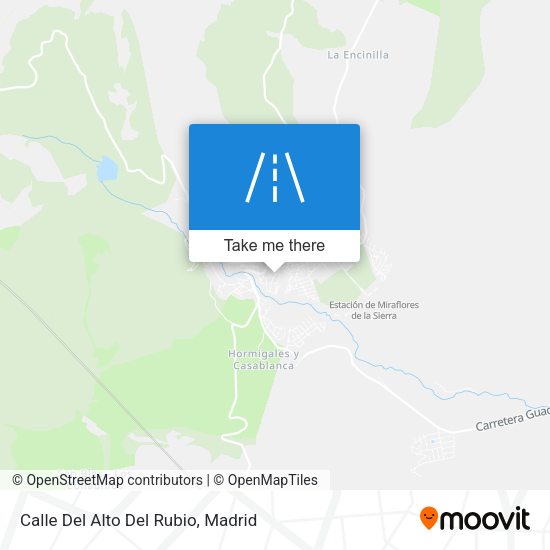 Calle Del Alto Del Rubio map
