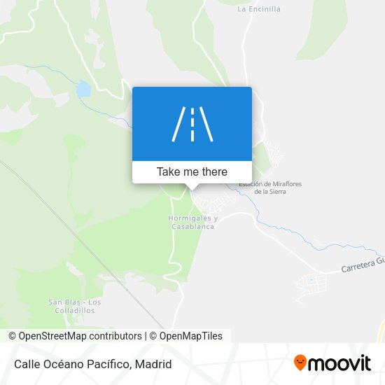Calle Océano Pacífico map