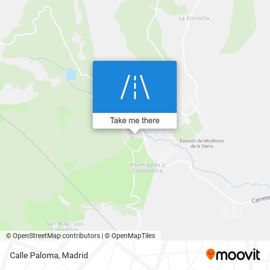 Calle Paloma map